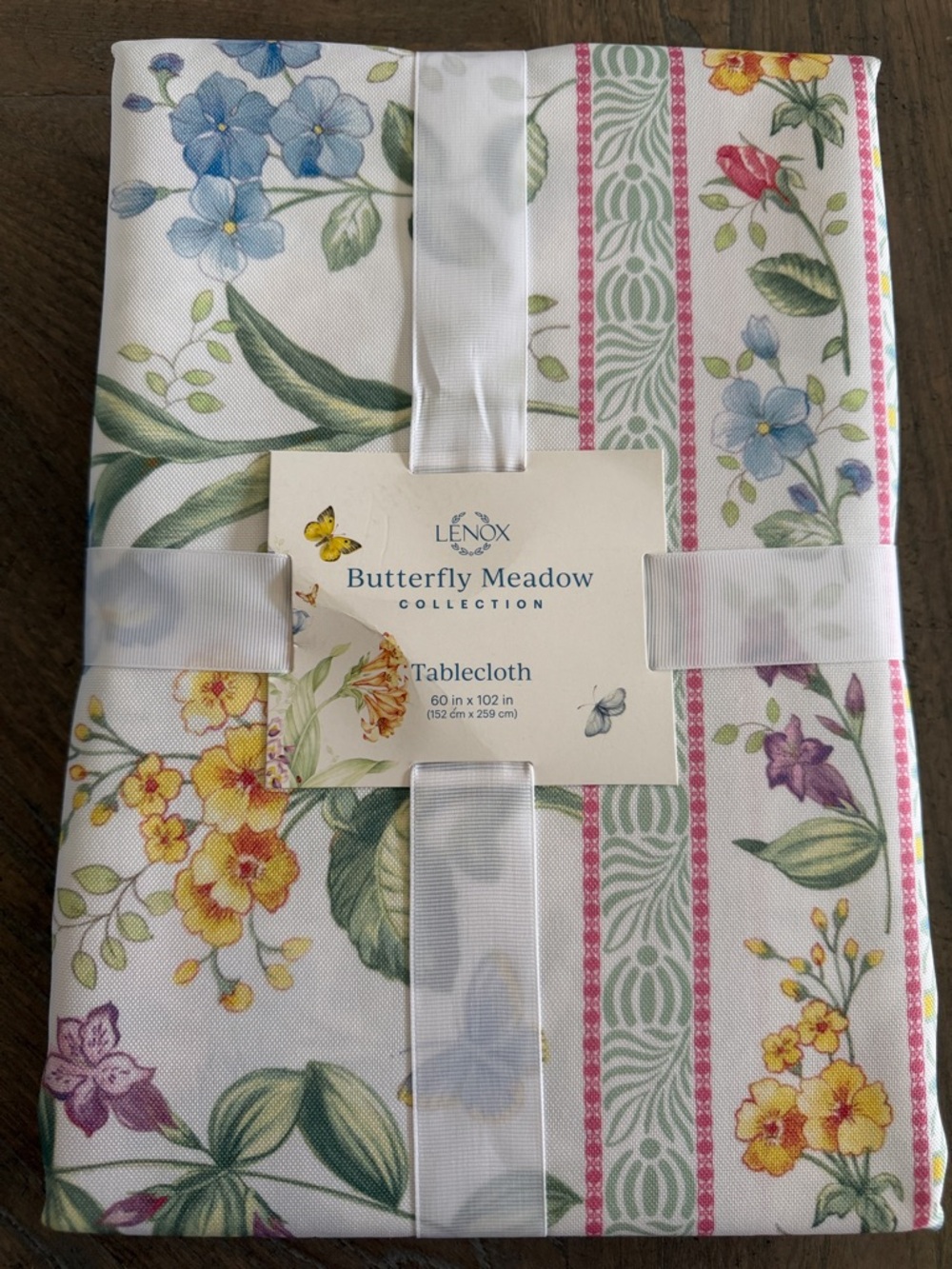 Lenox Floral Butterfly Meadow Tablecloth